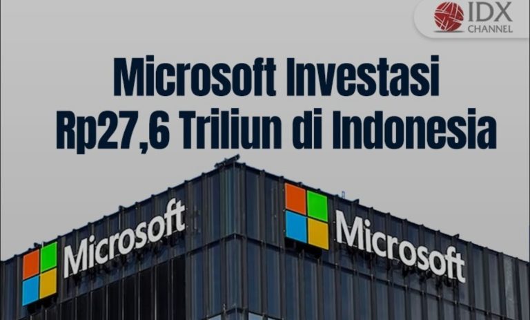Microsoft Gelontorkan Investasi Rp27 Triliun