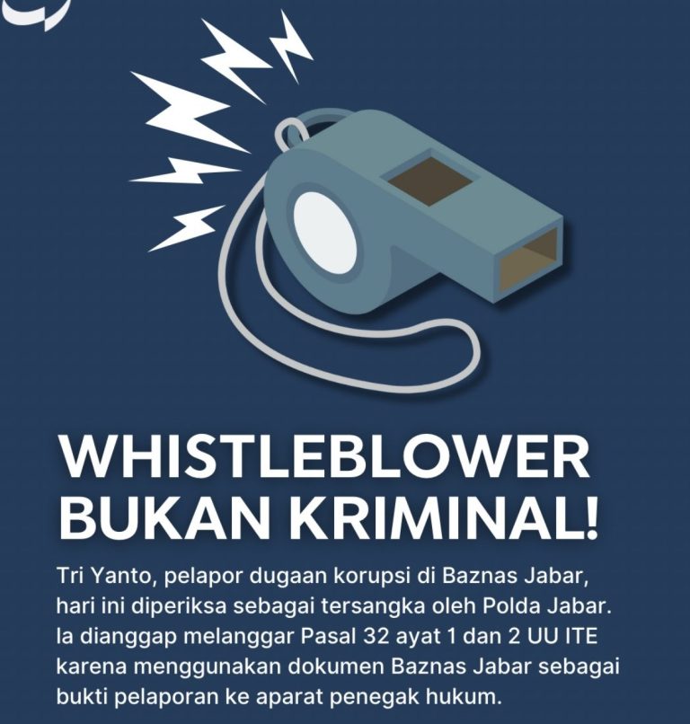 Pelapor Kasus Korupsi BAZNAS Jabar Malah Dijadikan Tersangka oleh Polisi